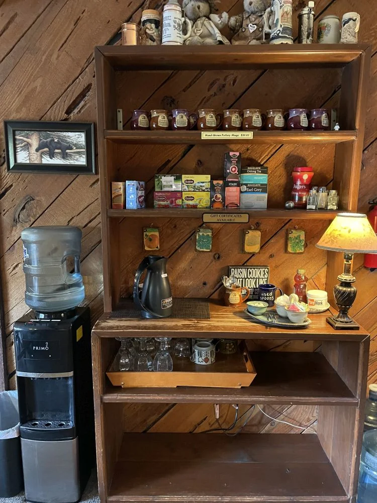 Guest refreshment station at Country Sunshine Bed & Breakfast